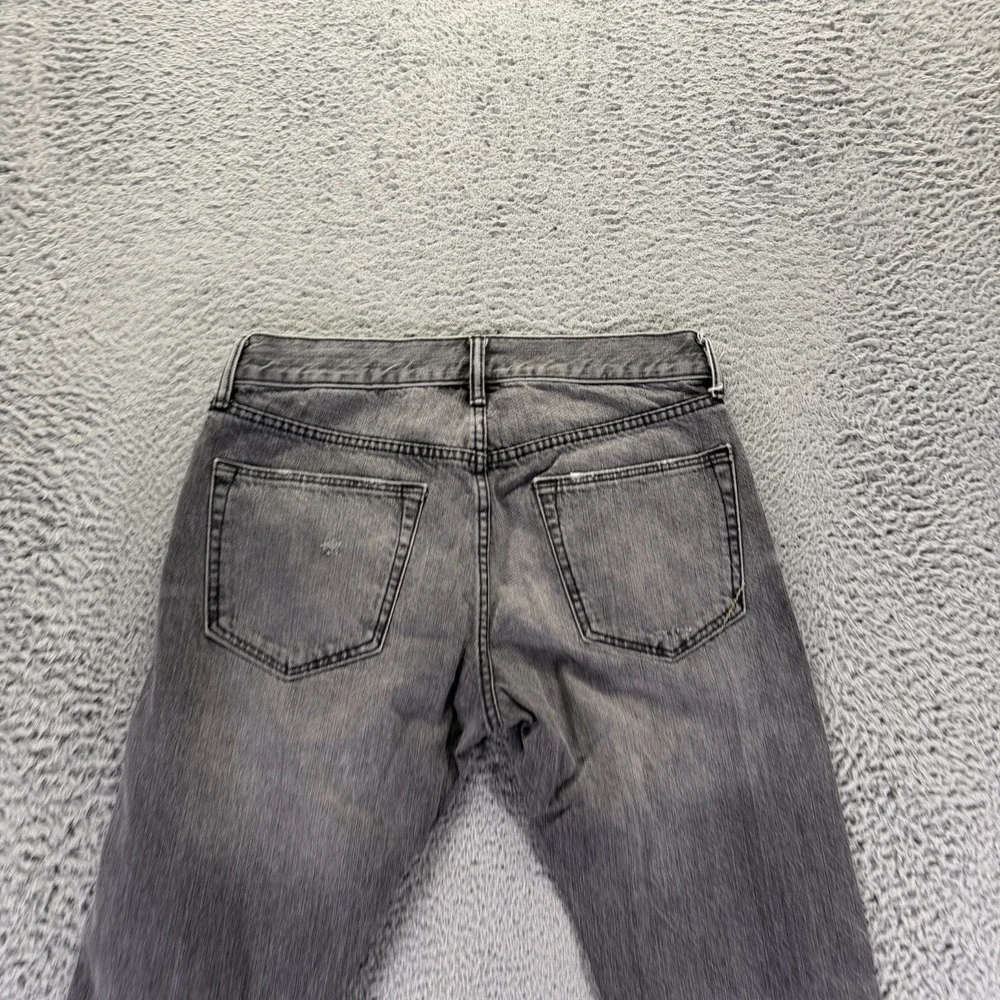 Banana Republic Jeans Men 30x32 Gray Cotton Denim Straight Leg Slim Fit Workwear
